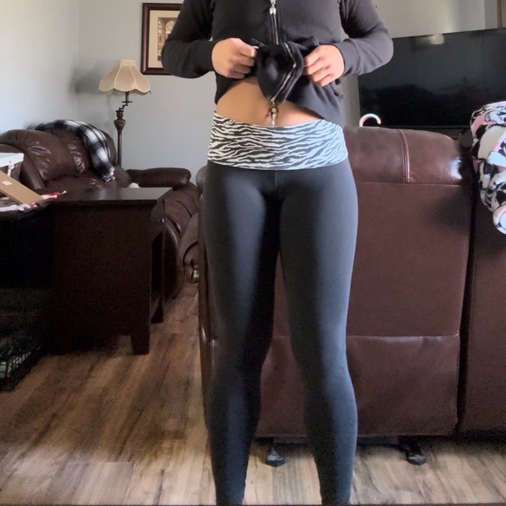 Vintage Victoria Secret Pink Foldover Leggings